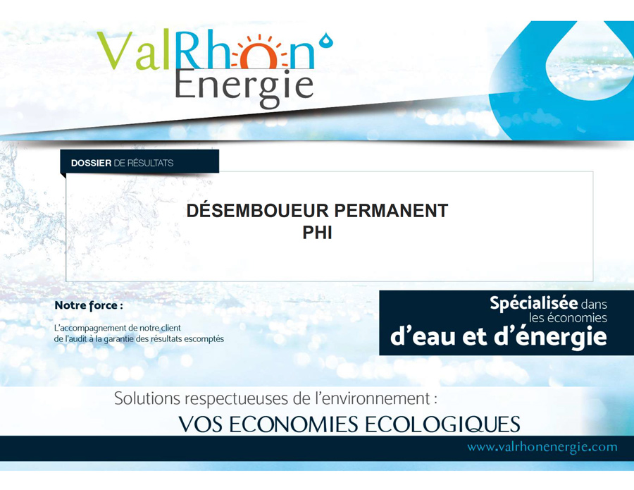 Désemboueur Permanent Phi ValRhon'Energie