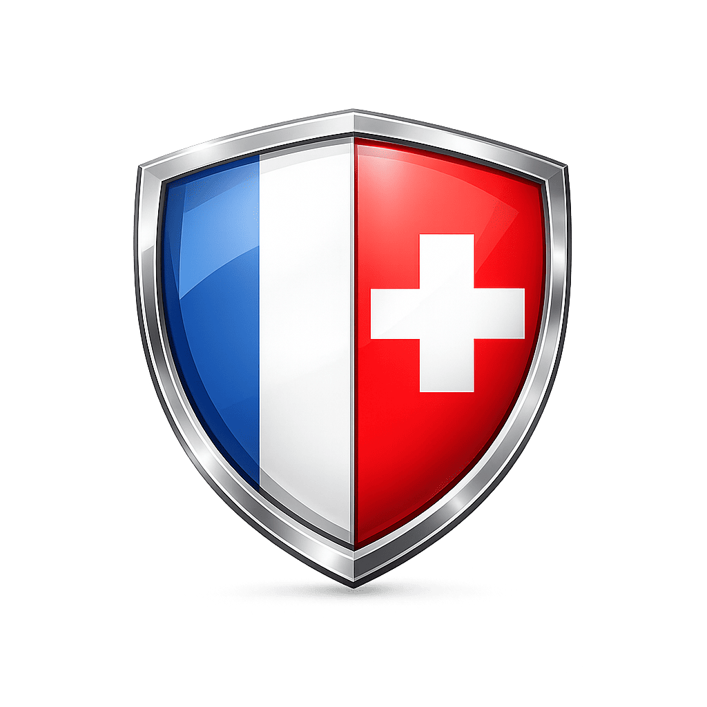 ecusson franco Suisse blason franco-suisse